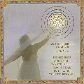 As You Circle The Sun Greeting Card