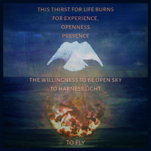 This thirst for life burns art print