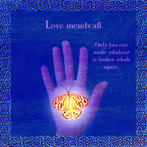 Love Mends All Greeting Card